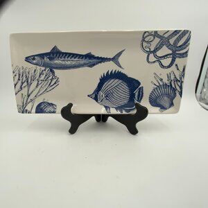 Magenta STAMP Under the Sea Serving Platter - Fish, Shells, Octopus Nautical